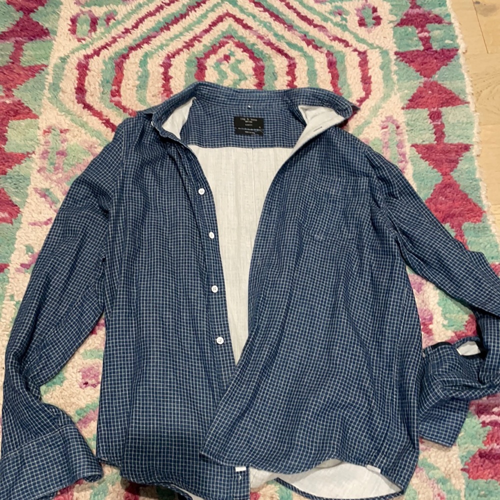 Rag and bone men’s button up flannel
